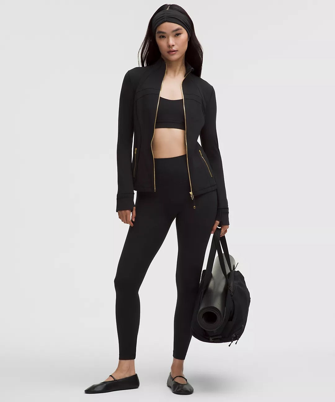 Lululemon™ Define Jacket - Black with Gold Zipper
