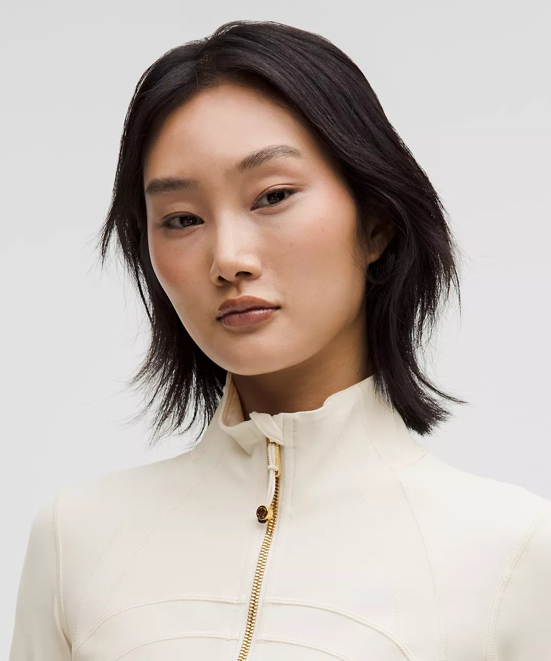 Lululemon™ Define Jacket - White with Gold Zipper