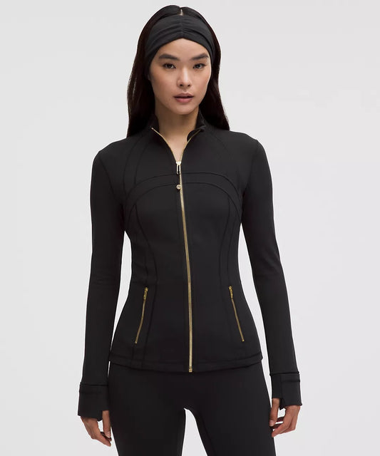 Lululemon™ Define Jacket - Black with Gold Zipper
