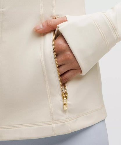 Lululemon™ Define Jacket - White with Gold Zipper